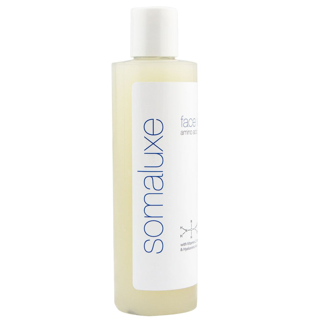 Somaluxe Hyaluronic Acid Face Wash with Vitamin C – Anti-Aging Daily Cleanser for All Skin Types, 8oz