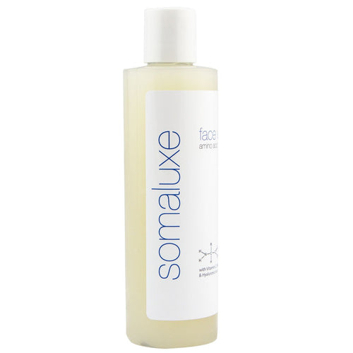 Somaluxe Hyaluronic Acid Face Wash with Vitamin C – Anti-Aging Daily Cleanser for All Skin Types, 8oz